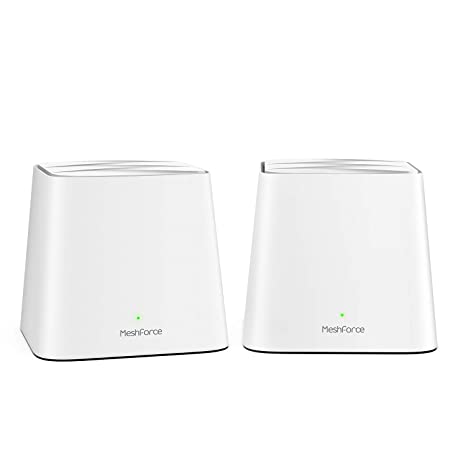 Meshforce M1 Whole Home Mesh WiFi System (2 Pack) – 2020 Upgraded WiFi Performance –Dual Band Wireless Mesh Router- Max WiFi Coverage 6  Bedrooms (2 Pack)