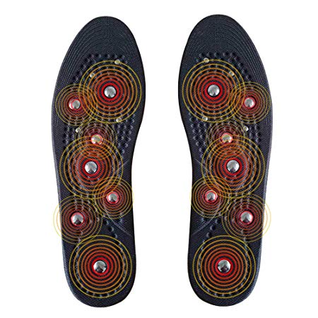 Massage Magnet Insoles，Foot Therapy Reflexology Anti-Plantar Fasciitis Pain Relief Acupressure Breathable Shoe Insoles Improve Blood Circulation, Shoe/Boots Pads For Men Women (Large)