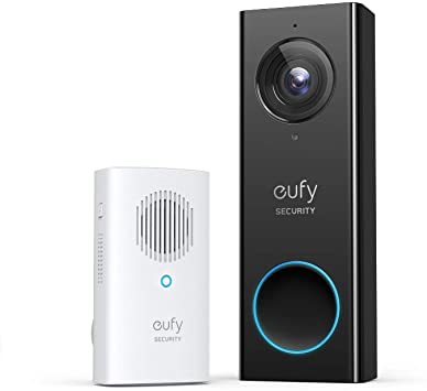 eufy Security, Wi-Fi Video Doorbell, 1080p-Grade Resolution, No Monthly Fee, Secure Local Storage, Human Detection, 2-way Audio, Free Wireless Chime-Requires Existing Doorbell Wires