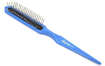 Diane 3-row Wire Bristle In Cushion Base Wig Hair Brush #8132, Blue