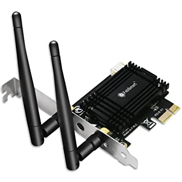 FebSmart WiFi 6E 5400Mbps PCIE WiFi Adapter for Windows 11, 10 64bit and Linux Kernel 5.1  Desktop PCs, 2.4GHz 574Mbps, 5GHz 2400Mbps and 6GHz 2400Mbps, Intel WiFi 6E AX210NGW, PCIE WiFi Card (AX5400)