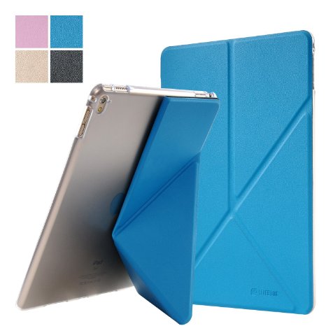 iPad Pro 9.7 Case - Leafbook Origami Case for iPad iPad Pro 9.7, Origami Blue
