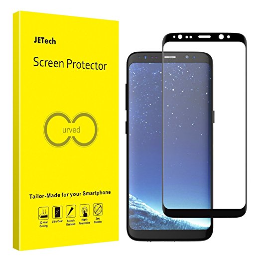 Galaxy S8 Screen Protector, [Full Coverage & Case Friendly], JETech SOFTOUGH PET Ultra HD Screen Protector Film for Samsung Galaxy S8