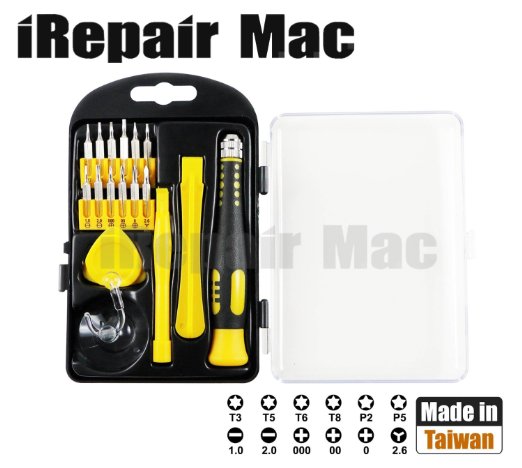 18 in 1 Apple Repair Tool Set Fix Tool Kit For Apple iMac MacBook iPad iPhone Repair Tools Set Precision Multi-Bit by iRepairMac