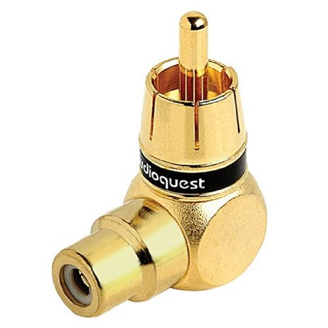 AudioQuest 90 Degree RCA male to RCA female adapter