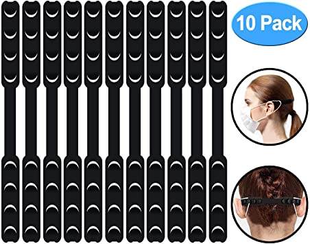 Adjustable Mask Strap, 10 PCS Face Mask Hook 4 Gear Anti-Tightening Mask Ear Protector Ear Strap Extender Buckle for Relieving Pressure and Pain Mask Hooks