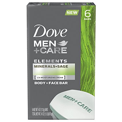 Dove Men Care Elements Bar, Minerals and Sage, 6 Count