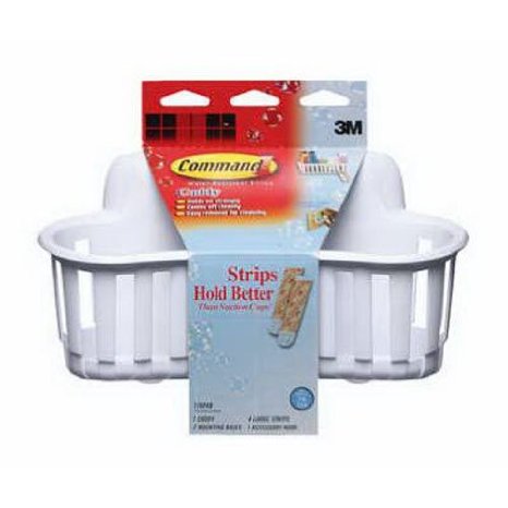 Command Small Shower Caddy with Water-Resistant Strips