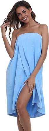 Super Shopping-zone Women's Towel Wraps Body Wrap Cotton Bath Shower Robes Towel Robes,Solid Color