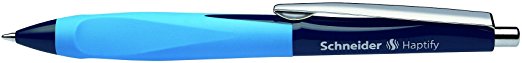 Schneider Haptify Ergonomic Ballpoint Pen, Dark Blue & Light Blue