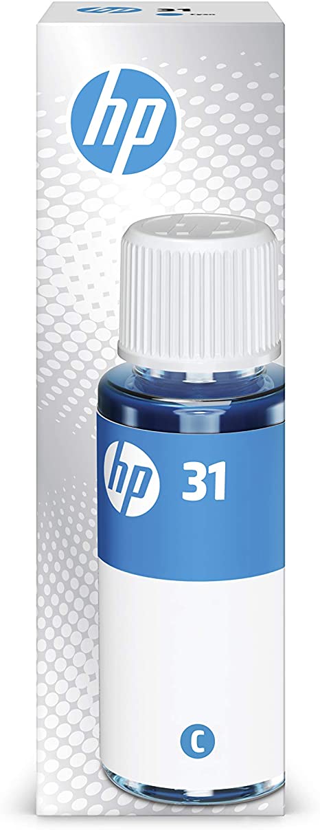 HP 31 Cyan Ink Bottle, 70ml (1VU26AN)