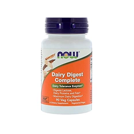 Now Foods Dairy Digest Complete 90 Veg Capsules