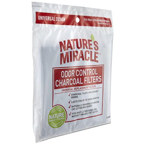 Natures Miracle Odor Control Universal Charcoal Filter,