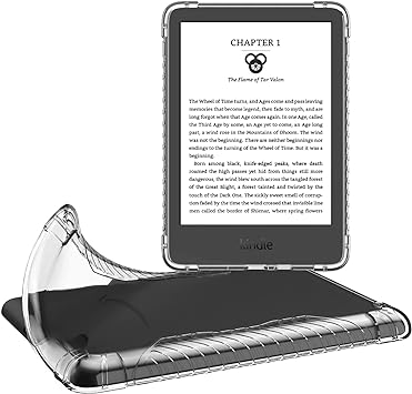 MoKo Case for 6" All-New Kindle (11th Generation-2022 Release), Ultra Clear Soft Flexible Transparent TPU Skin Bumper Back Cover Shell, Clear