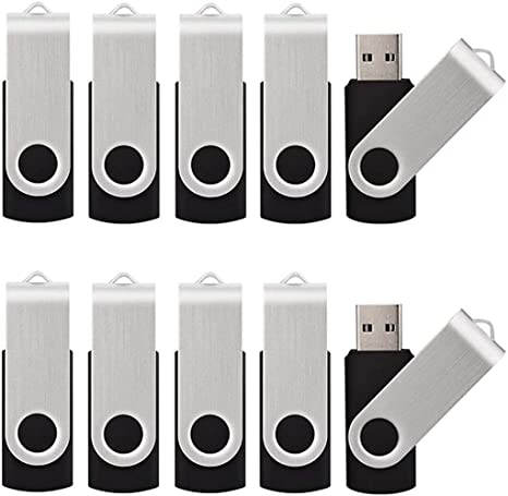 KALSAN 20 Pack 16GB USB Flah Drives Pack USB 2.0 16GB Flash Drive 20 Pack USB Memory Stick-Black