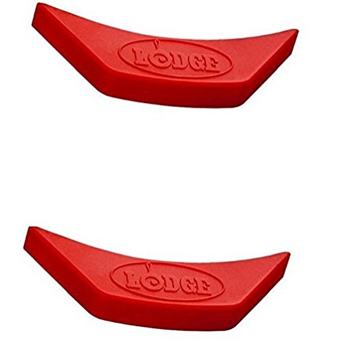 Lodge ASAHH41 Silicone Assist Handle Holder, Red (2-Pack)