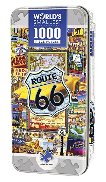 Masterpieces Route 66 World's Smallest 4 x 8 Tin Jigsaw Puzzle (1000-Piece)