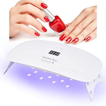 HailiCare 18W Professional LED UV Nail Lamp Nail Dryer Light with 30S/60S Timer LCD Display Auto Shutoff Curing for Gel Polish Including Shellac Manicure / Perdicure Salon Tools, with Storage Bag