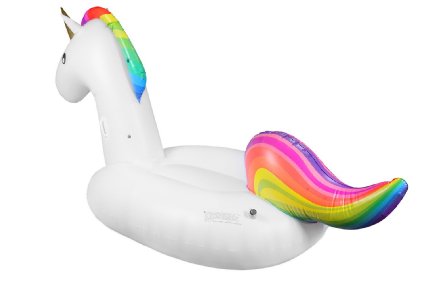 Jasonwell®Giant Inflatable Unicorn Pool Float, Inflatable Float Toy with Rapid Valves