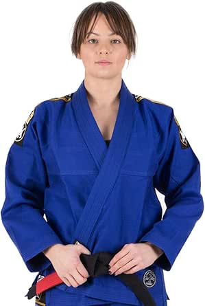 Tatami Womens Nova Absolute Brazilian Jiu Jitsu BJJ Gi w/Free White Belt - Blue - F2