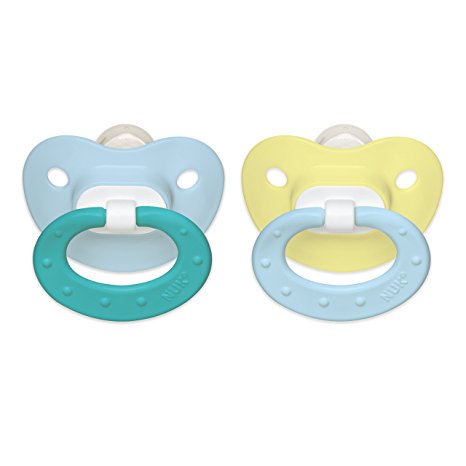 NUK Juicy Puller Silicone Pacifier in Assorted Colors, 0-6 Months