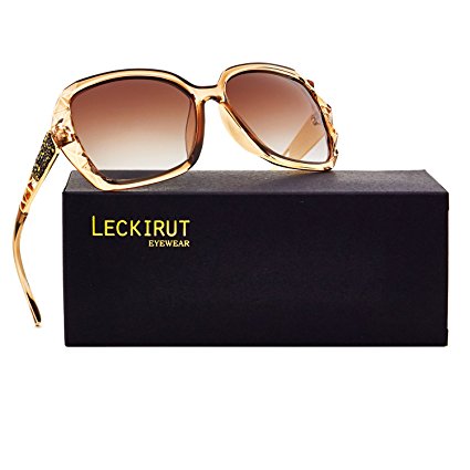 Leckirut Women Shades Classic Oversized Polarized Sunglasses 100% UV Protection Eyewear