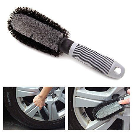 Car Wheel Cleanning Brush Xpassion Soft Alloy Brush Cleanner Tire Wheel Brush Drill Cleaning Tool Non-Scratch Material