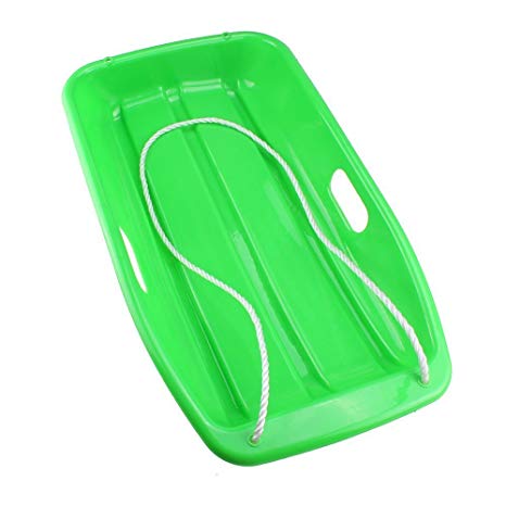 TOOGOO(R) Plastic Outdoor Toboggan Snow Sled for Child Green