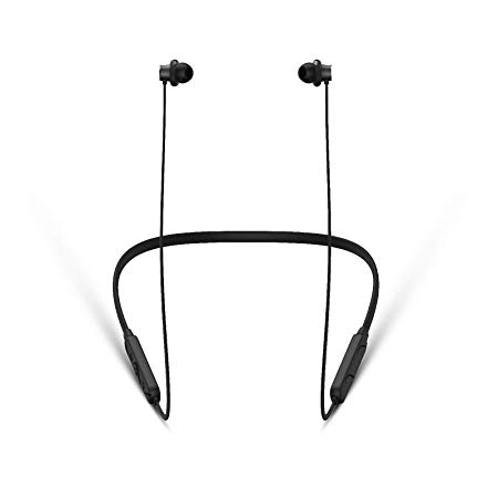 Blaupunkt BE50 IPX5 Neckband Bluetooth Earphone. Wireless Comfort fit at 45* with HD Sound and High Sensitivity Mic (Black)