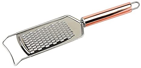 Apollo SS Copper Parmesan Grater, Stainless Steel, Multicoloured, 25.5x5.8x0