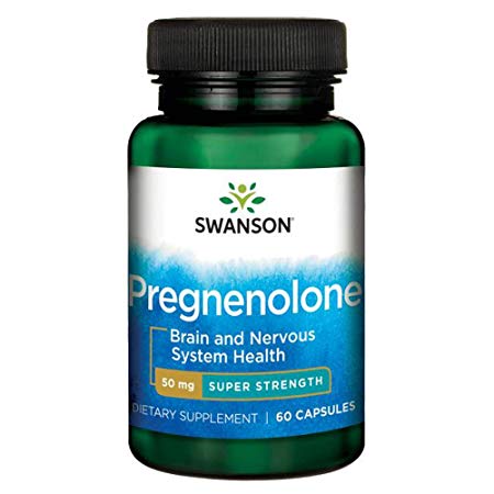 Swanson Super-Strength Pregnenolone 50 Milligrams 60 Capsules