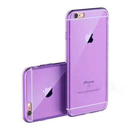 iPhone 6s Plus Case 55 Shamos Thin Case Cover TPU Rubber Gel Transparent Clear Back Case for Iphone 6 Plus Soft Silicone Shamos Compatible with iPhone 6 plus and iPhone 6s Plus Purple