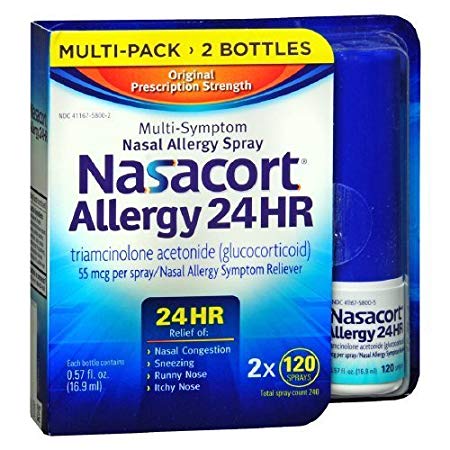 Nasacort Nasal Spray, 240 Total Spray Count