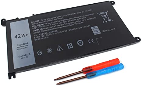 Easy&Fine 42WH WDX0R Laptop Battery Compatible with Dell Inspiron 13 5000 5368 5378 5379 13 7000 7368 7378 15 5000 5538 5565 5567 15 7000 7560 7570 7573 Series Notebook Battery 3CRH3 T2JX4 CYMGM