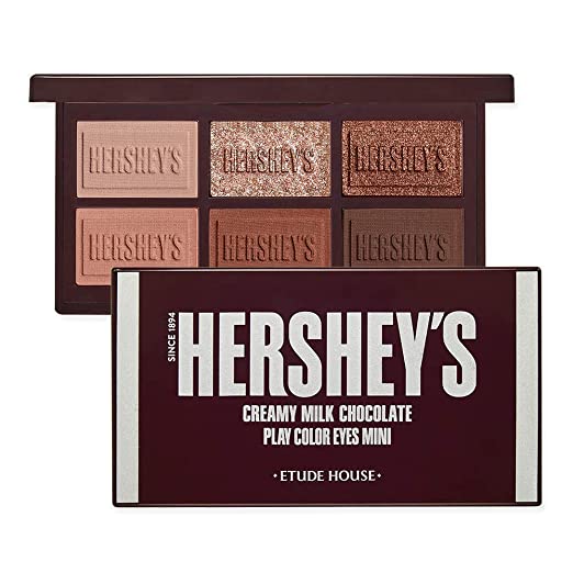 ETUDE HOUSE Play Color Eyes Mini HERSHEY (Original) - Long Lasting Eyeshadow Palette For Eye Makeup - Valentines Day Gift