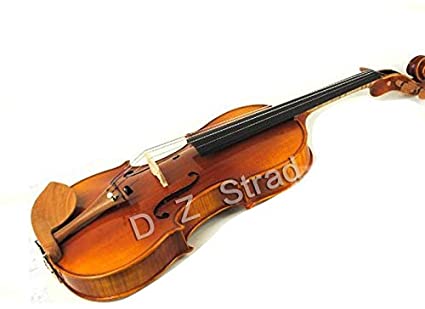 D Z Strad Model 220 3/4 Violin with Dominant strings, bow, case, rosin and shoulder rest-Open Clear Tone
