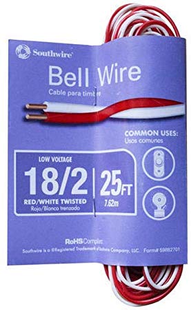 Southwire 64267101 Red/White Bell Wire