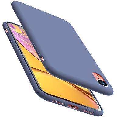 TOZO for iPhone XR Case 6.1 Inch(2018) Liquid Silicone Gel Rubber Shockproof Shell Ultra-Thin [Slim Fit] Soft 4 Side Full Protection Cover Blue