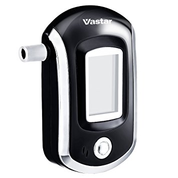 Vastar Professional Breathalyzer with Semi Conductor Sensor and LCD Display Digital Breath Alcohol Tester/Mouth Fit