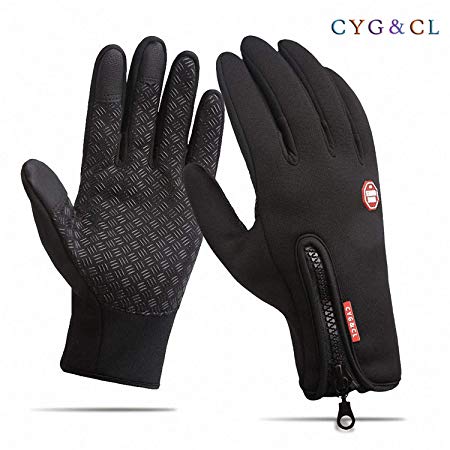 CYG&CL Outdoor Winter Touchscreen Gloves for Running, Hiking, Clamming, Skiing, Cycling, Driving