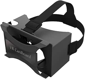 Google Cardboard VR,VR Headsets Virtual Reality Glasses and Comfortable Head Strap for All 4-6.8 Inch Full Screen Smartphones