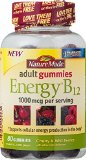 Nature Made Energy B-12 Adult Gummies Cherry and Wild Berries -- 80 Gummies1000 mcg