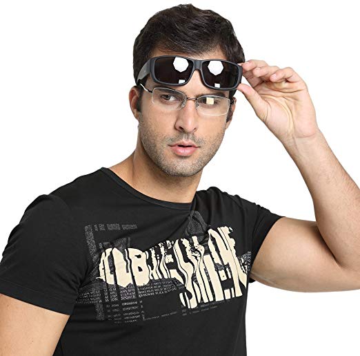 Duco Men or Women Fit-over Polarized Sunglasses Worn Over Prescription Glasses 8956