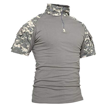 TACVASEN Men's Military Rapid Assault Sleeve Slim Fit Short Sleeve Combat T-Shirt