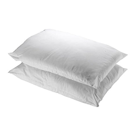 Polycotton Hollowfibre Non-Allergenic Pillows, 2 Pack