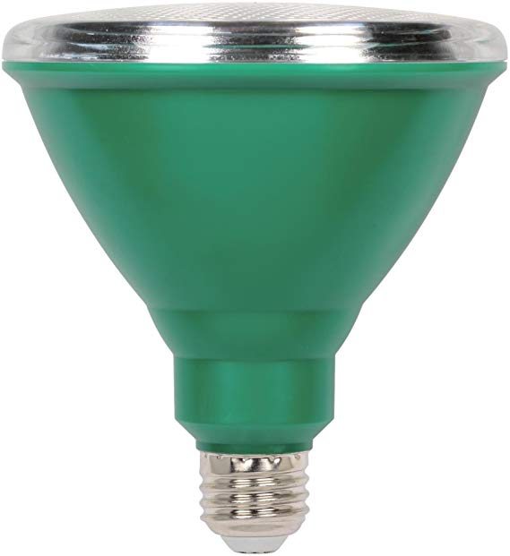 Westinghouse Lighting 3314900 100-Watt Equivalent PAR38 Flood Green Outdoor Weatherproof LED Light Bulb with Medium Base Single 33149