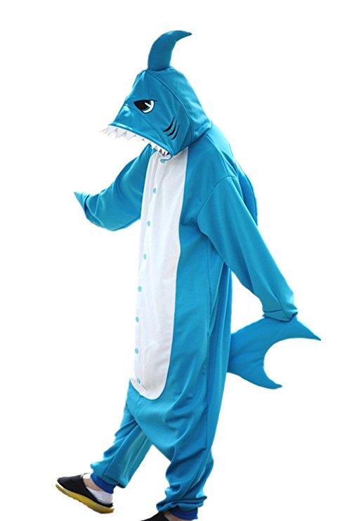 WOTOGOLD Animal Cosplay Costume New Shark Unisex Adult Pajamas