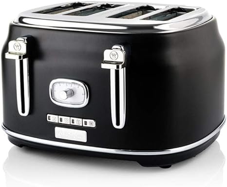 Westinghouse Retro 4 Slice Toaster (Black)