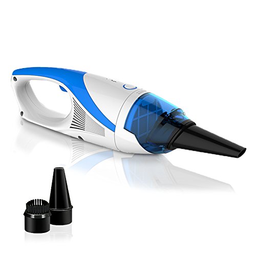 Cordless Handheld Vac Lightweight Portable Rechargeable Car MINI Vacuum Dust Collector Cleaner 12V Blue