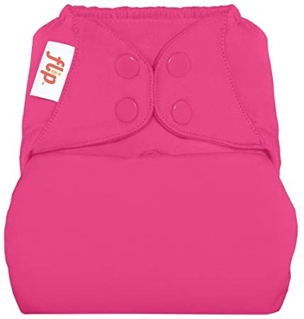 Flip Hybrid Reusable Cloth Diaper Cover with Adjustable Snaps and Stretchy Tabs - Fits Babies from 8 to 35  Pounds (Countess)